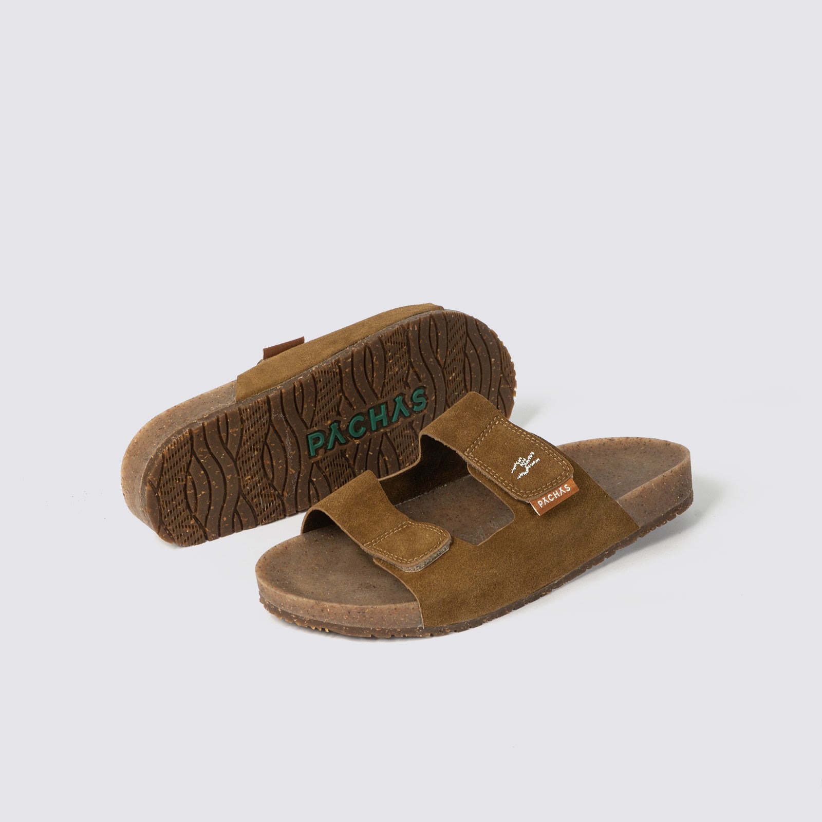 Sandalias dos correas Nuez
