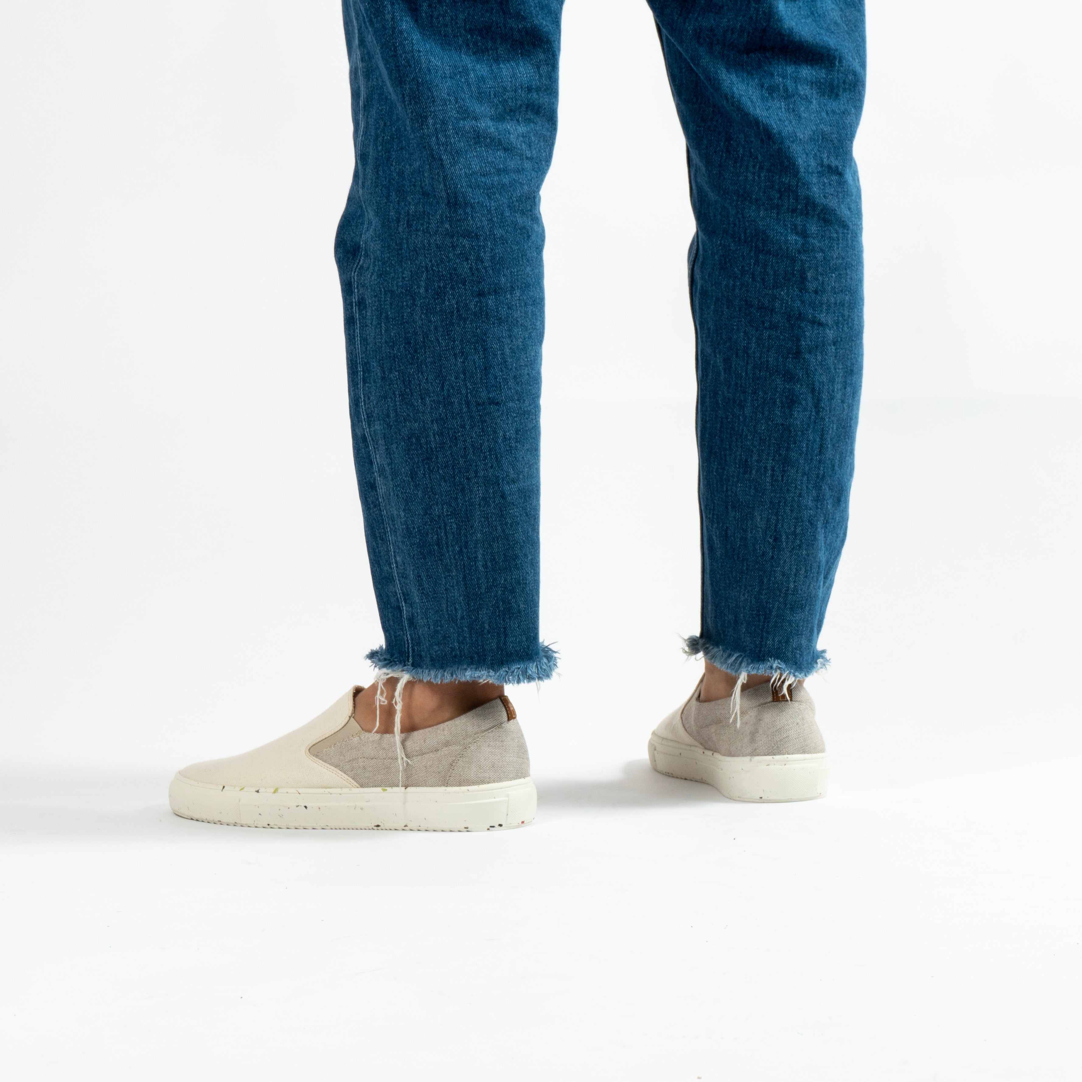 Slip On Natural Simples - Mujer