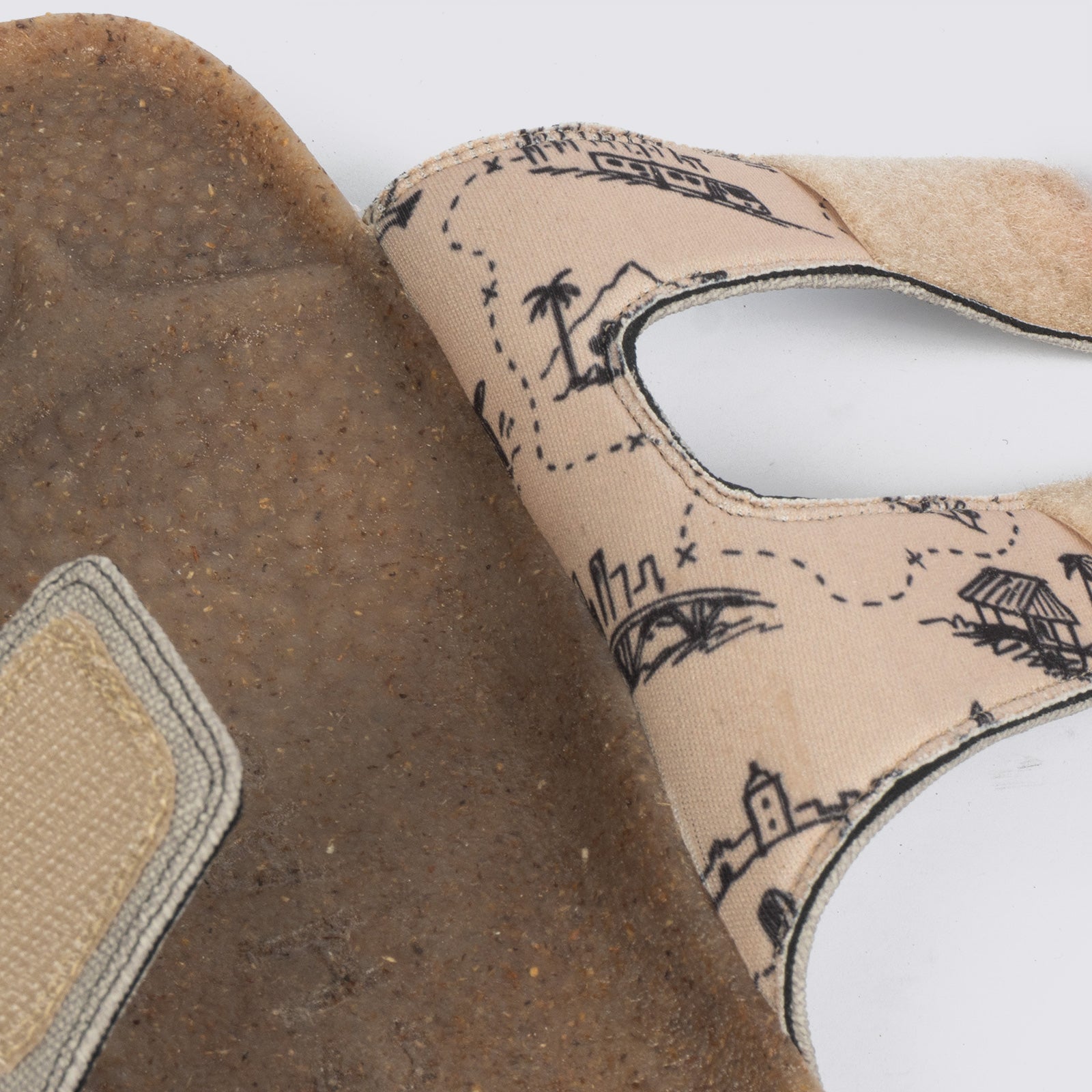 Sandalias dos correas "Bitacora" Blanca