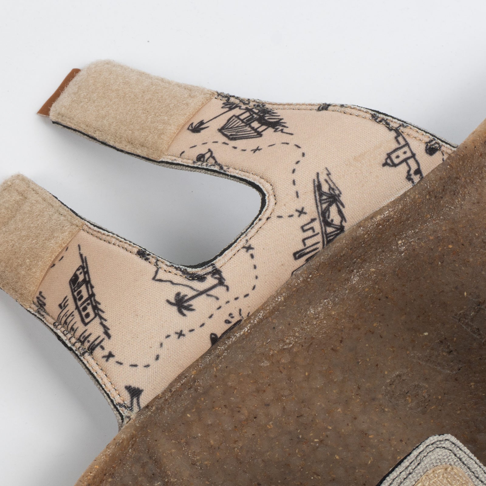 Sandalias dos correas "Bitacora" Gris