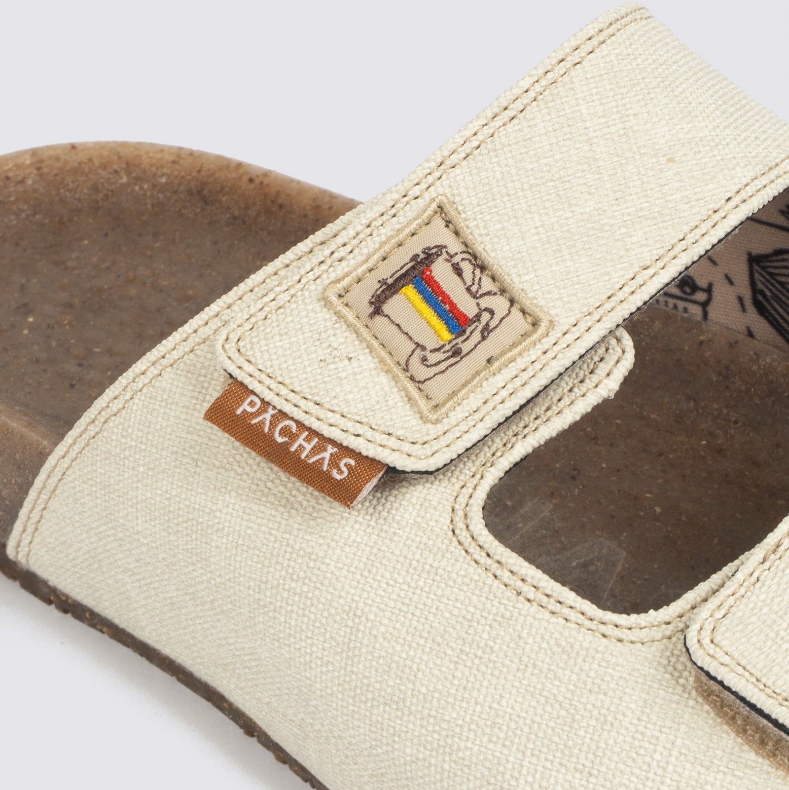 Sandalias dos correas "Bitacora" Blanca