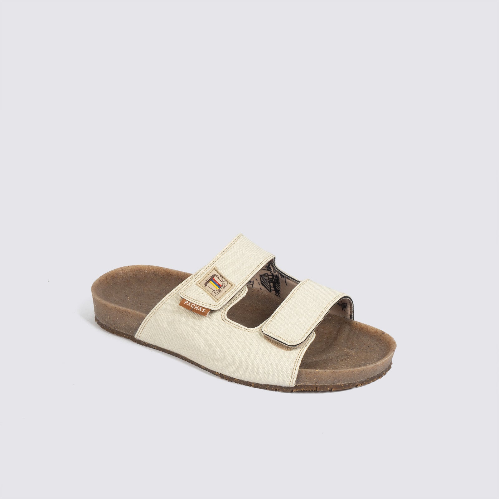Sandalias dos correas "Bitacora" Blanca