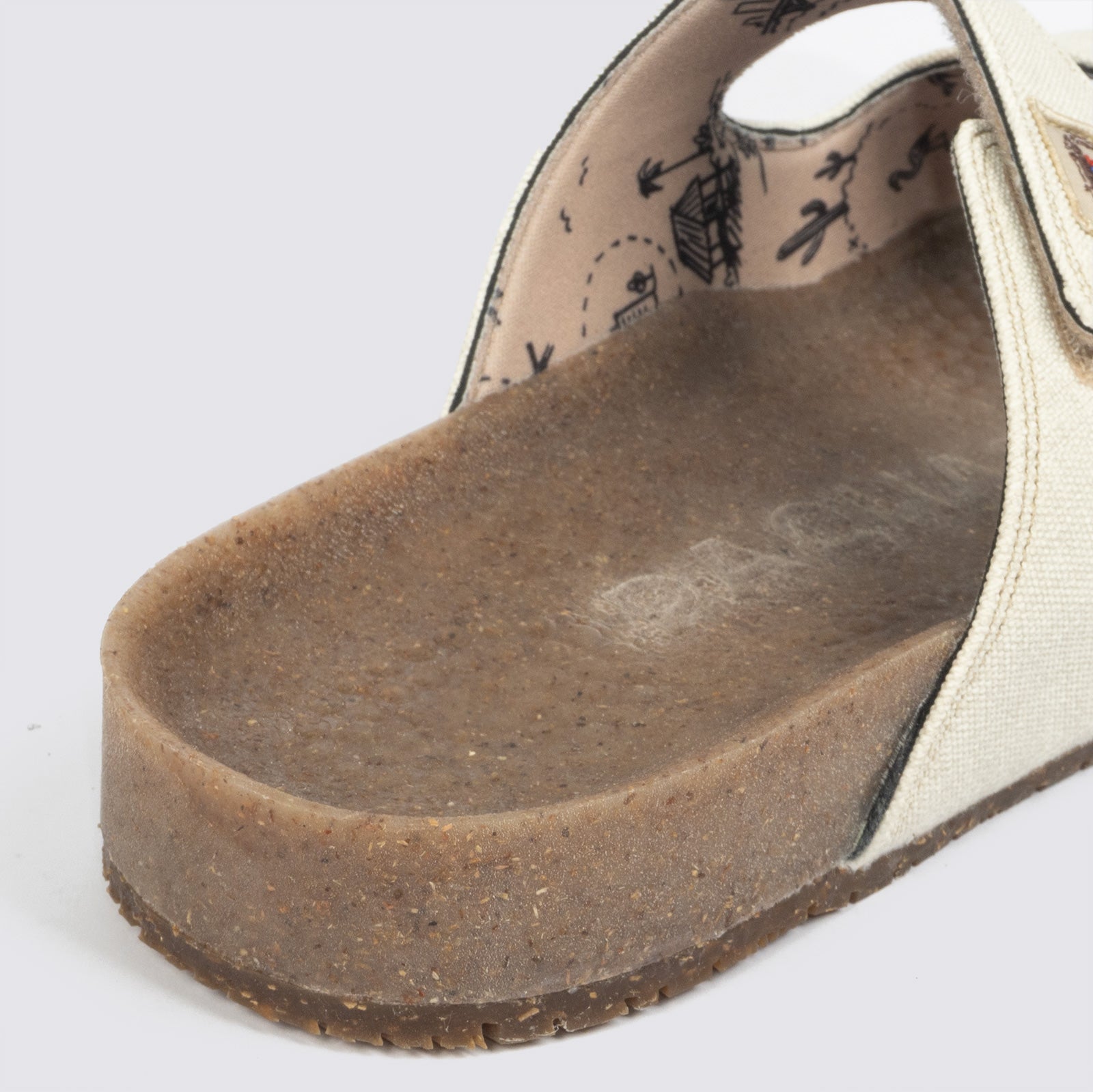 Sandalias dos correas "Bitacora" Blanca