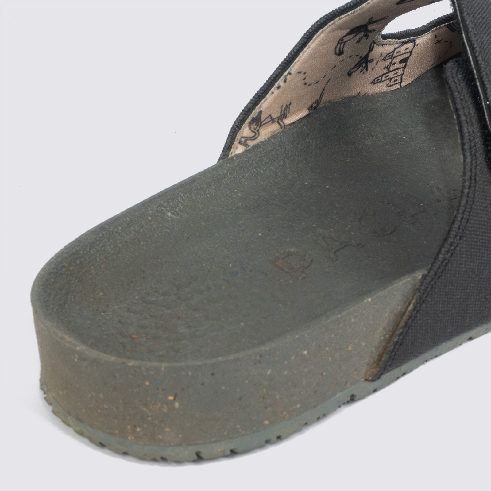 Sandalias dos correas "Bitacora" Azabache
