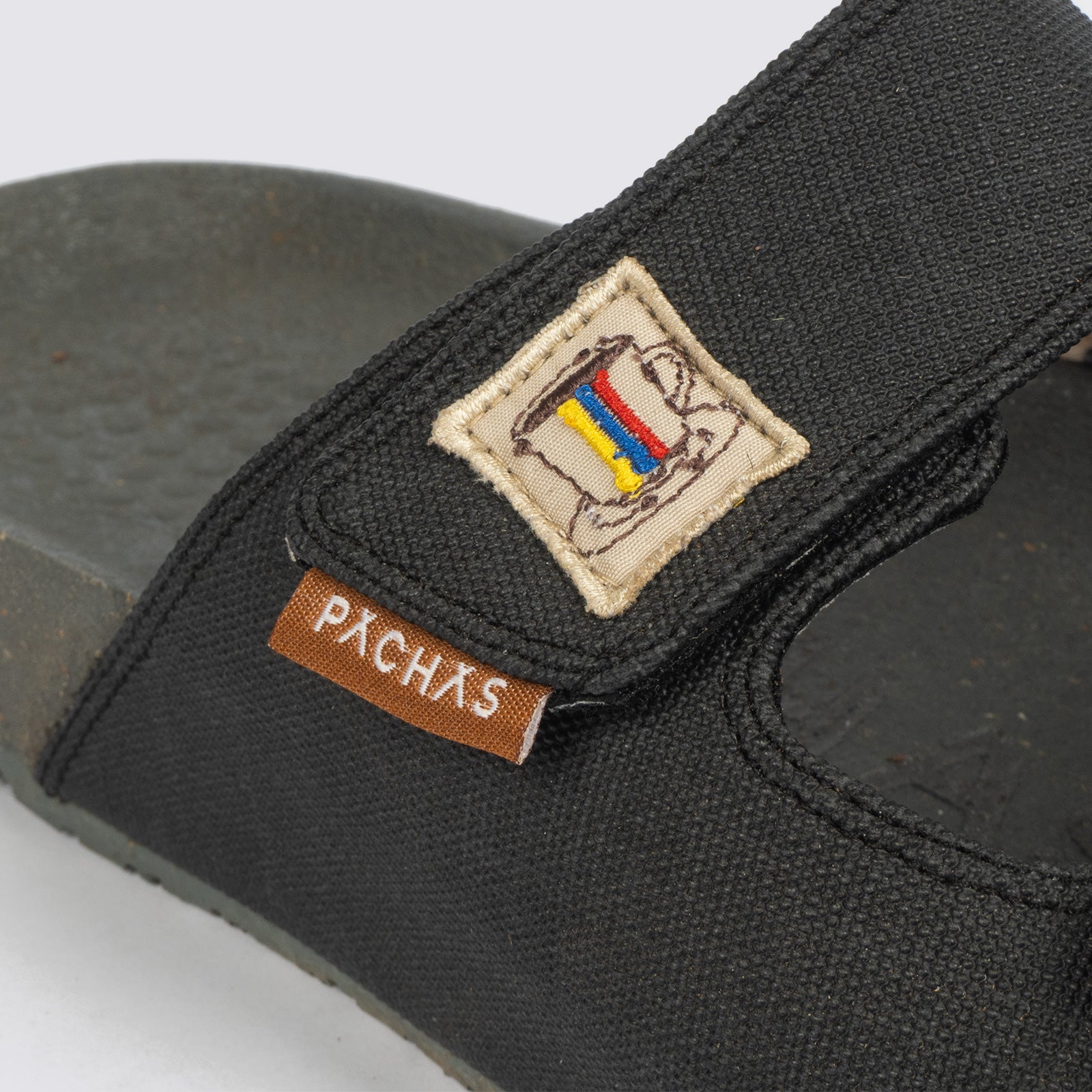 Sandalias dos correas "Bitacora" Azabache