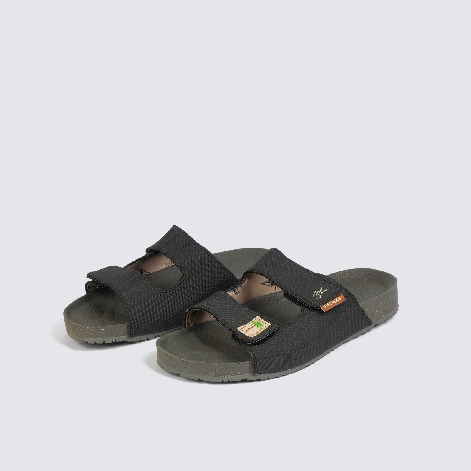 Sandalias dos correas "Bitacora" Azabache