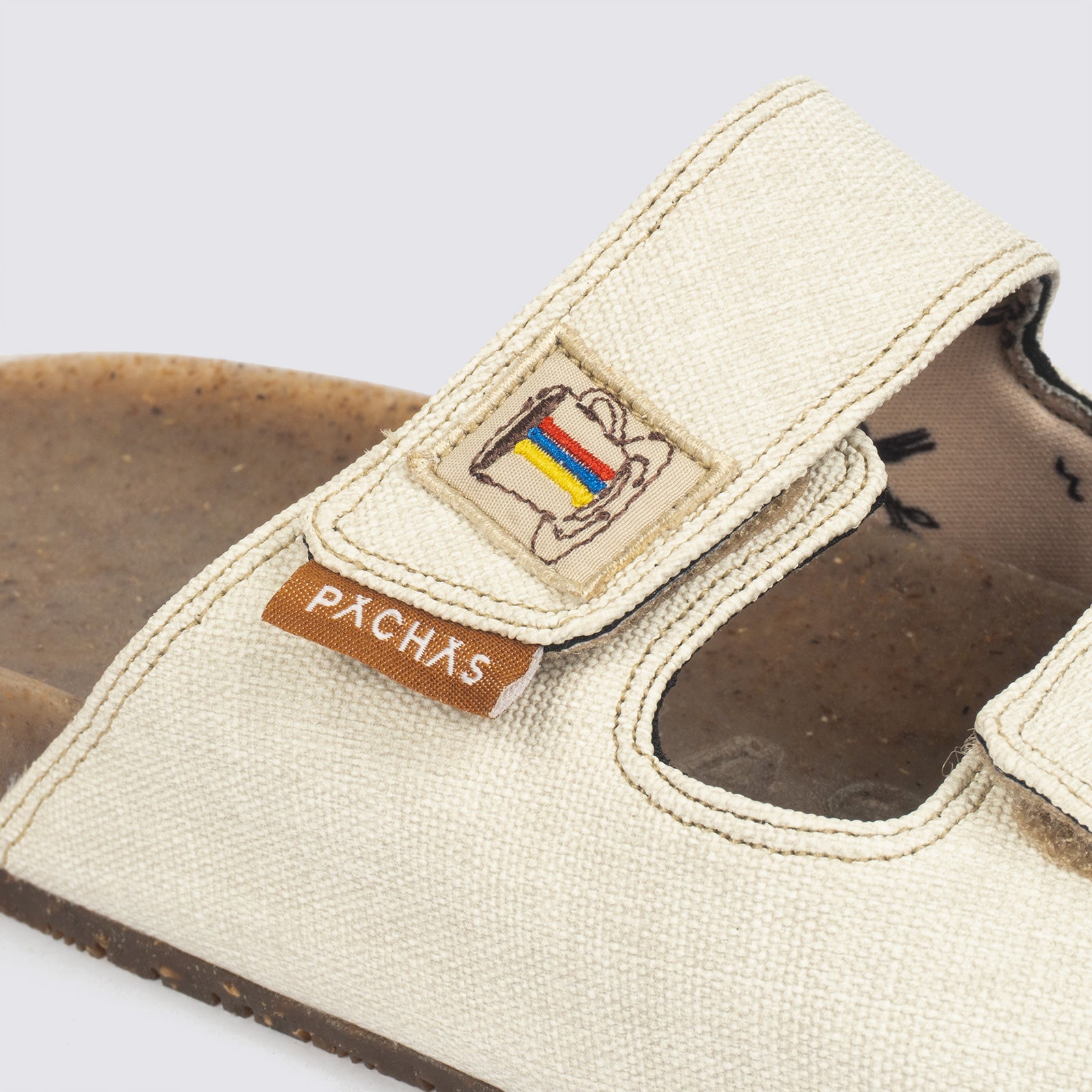 Sandalias dos correas "Bitacora" Blanca