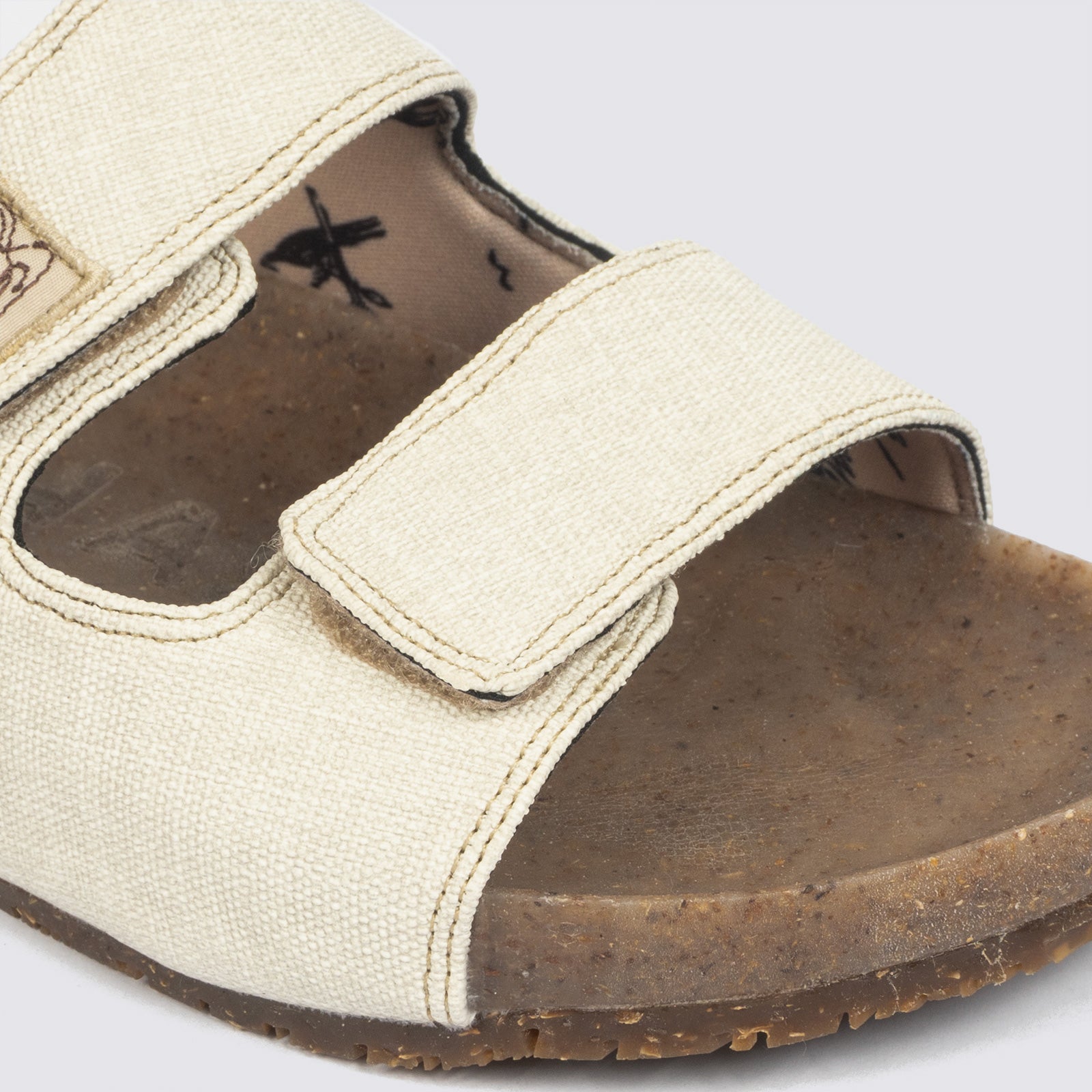 Sandalias dos correas "Bitacora" Blanca