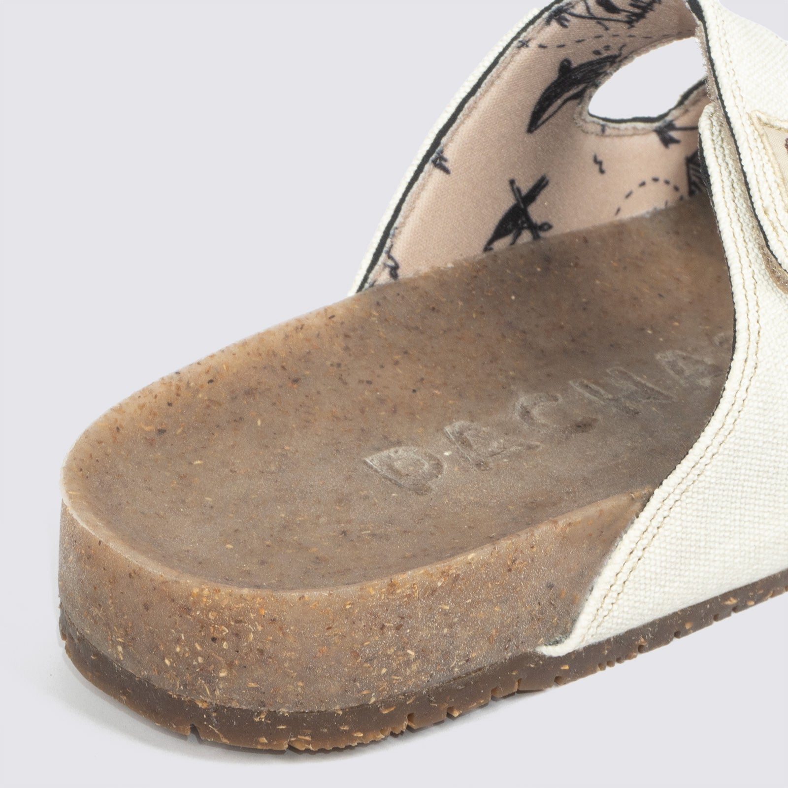 Sandalias dos correas "Bitacora" Blanca