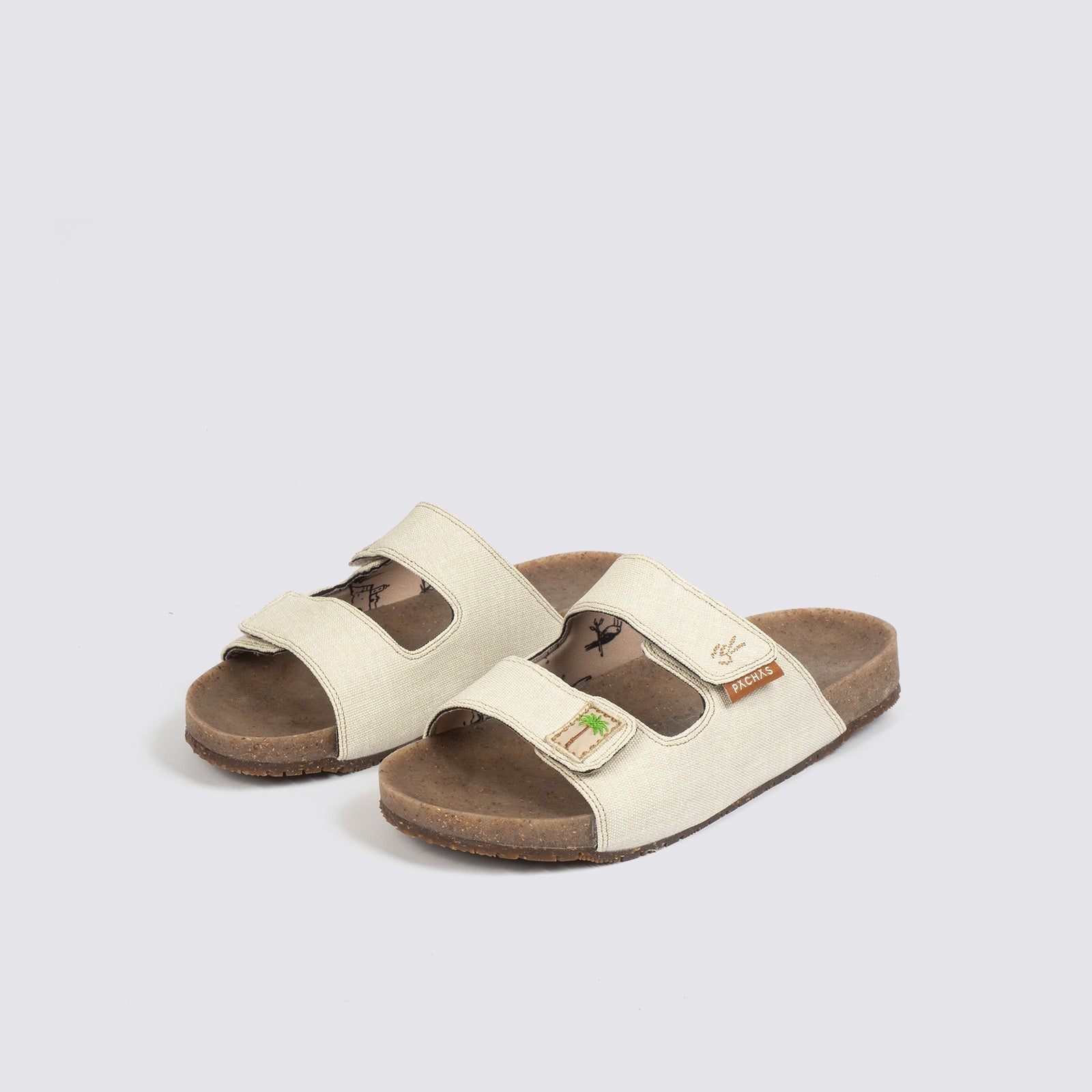 Sandalias dos correas "Bitacora" Blanca
