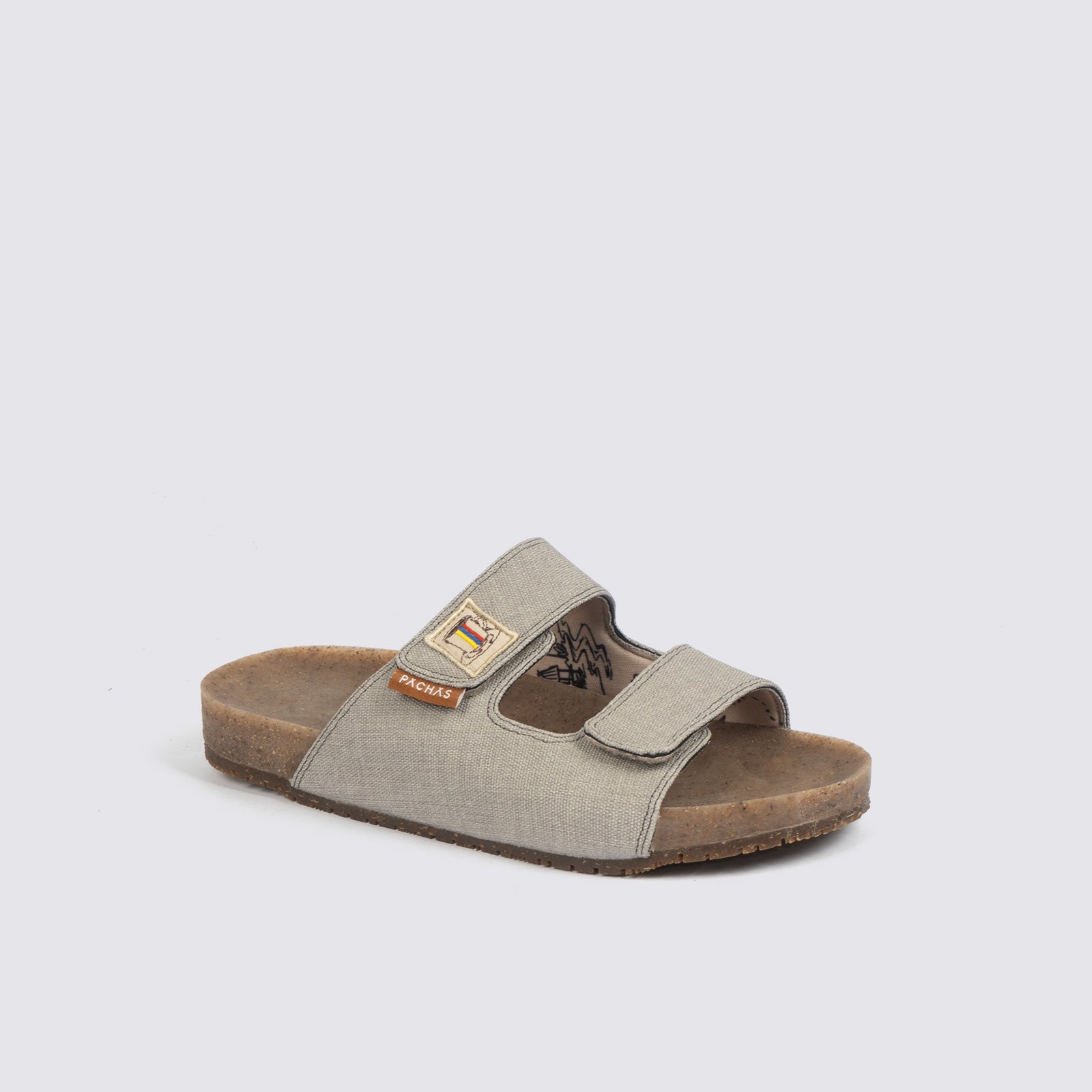 Sandalias dos correas "Bitacora" Gris