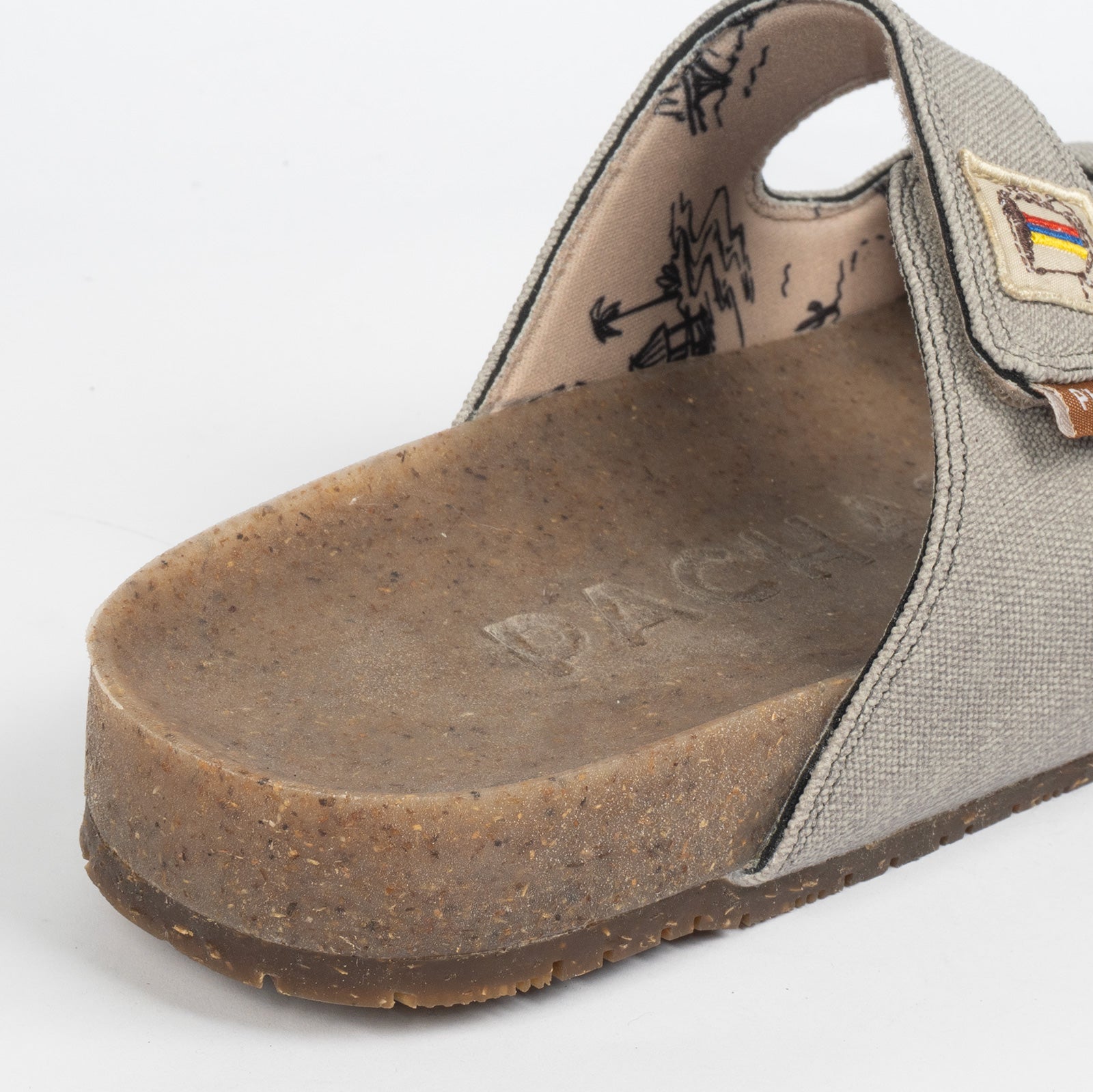 Sandalias dos correas "Bitacora" Gris
