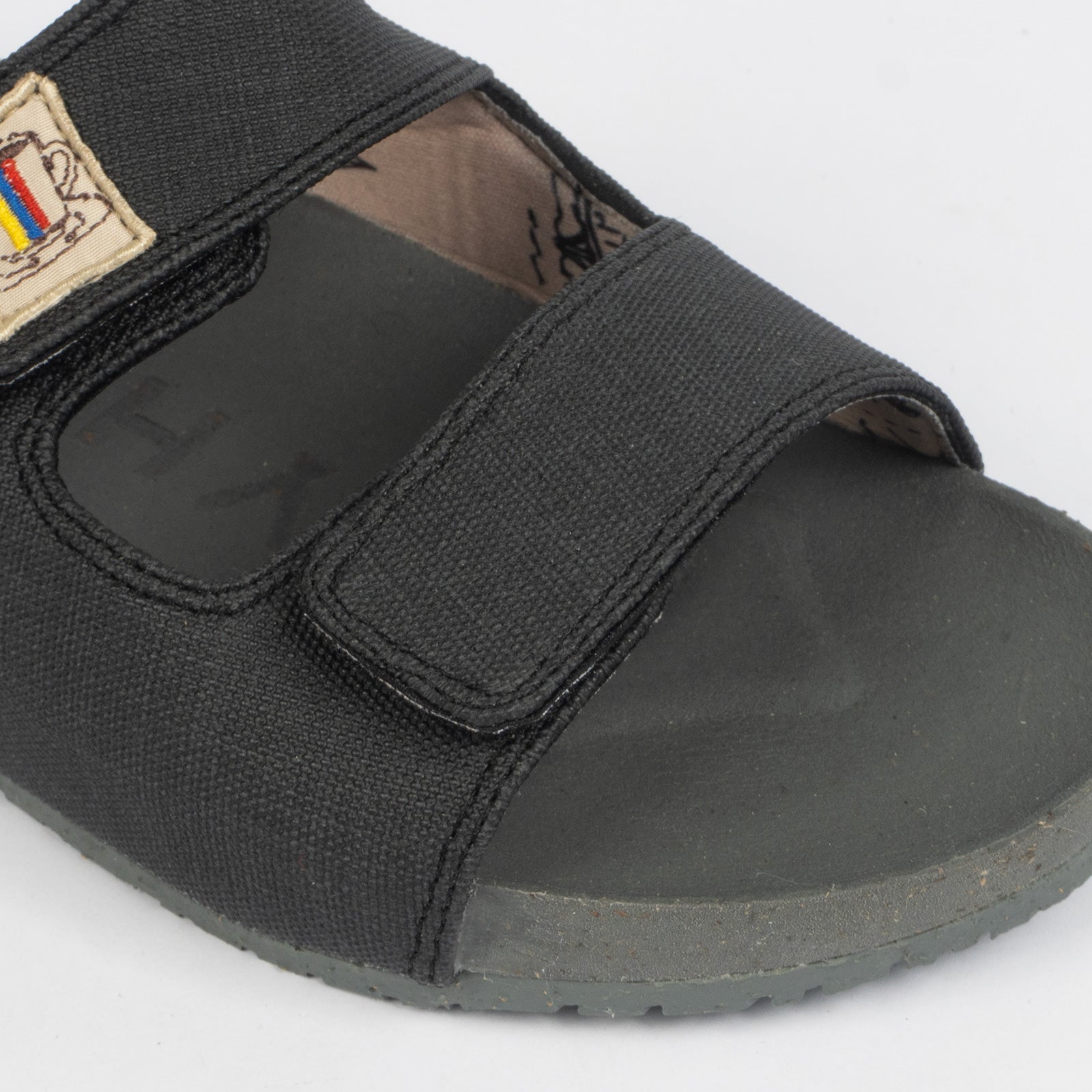 Sandalias dos correas "Bitacora" Azabache