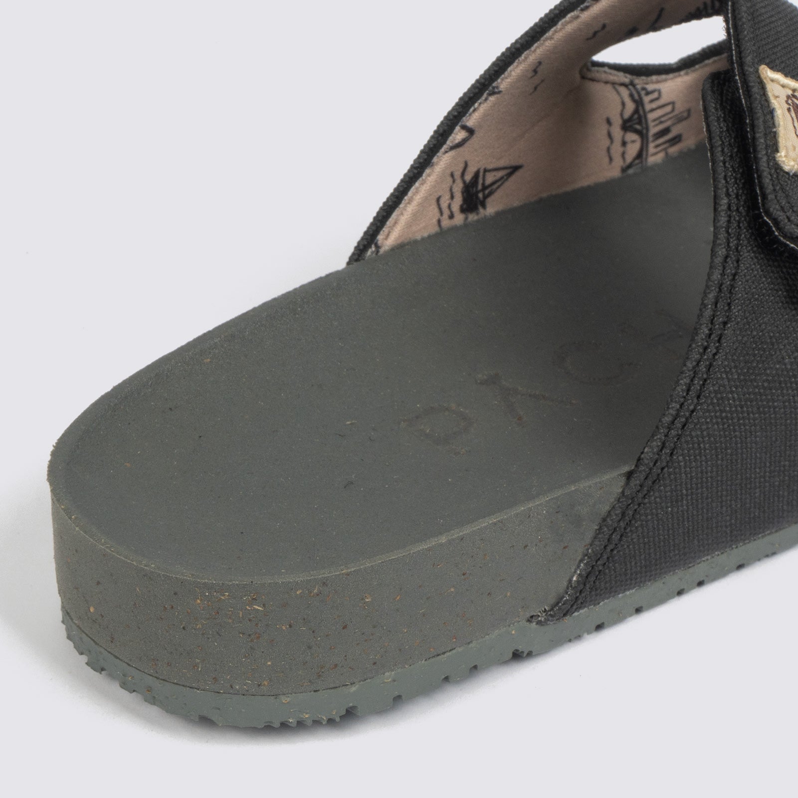 Sandalias dos correas "Bitacora" Azabache
