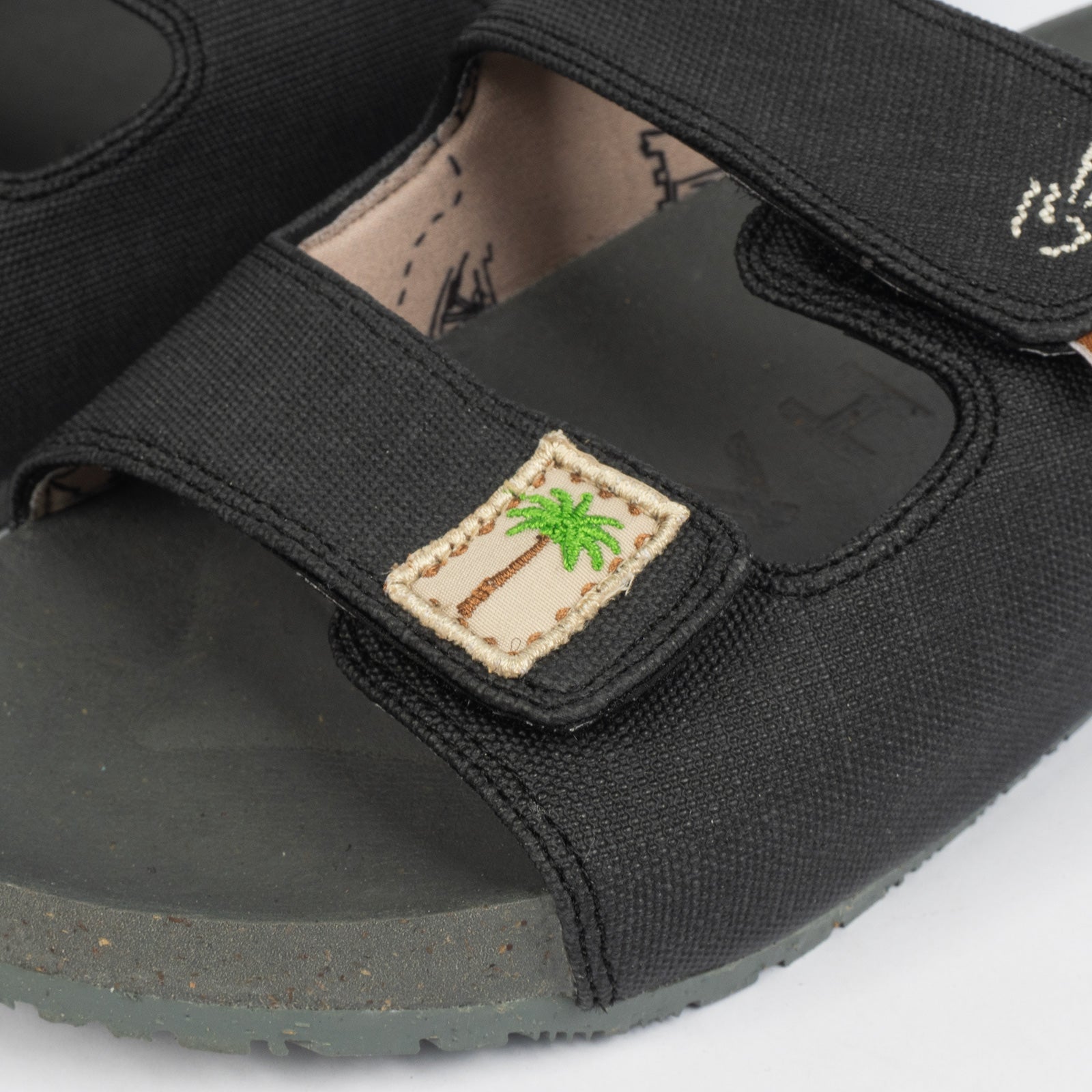 Sandalias dos correas "Bitacora" Azabache