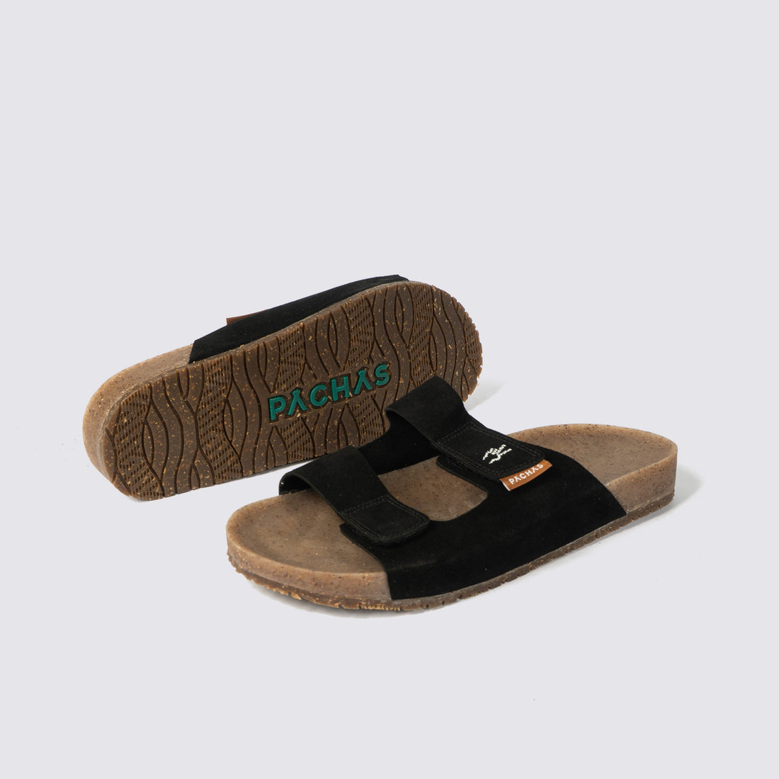 Sandalias dos correas Negras