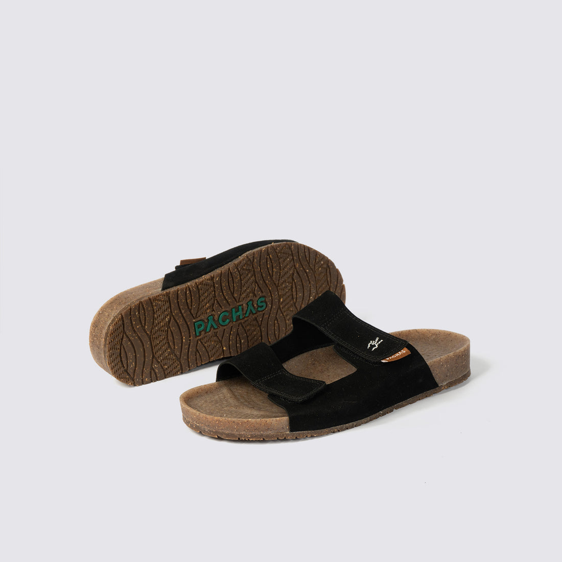 Sandalias dos correas Negras