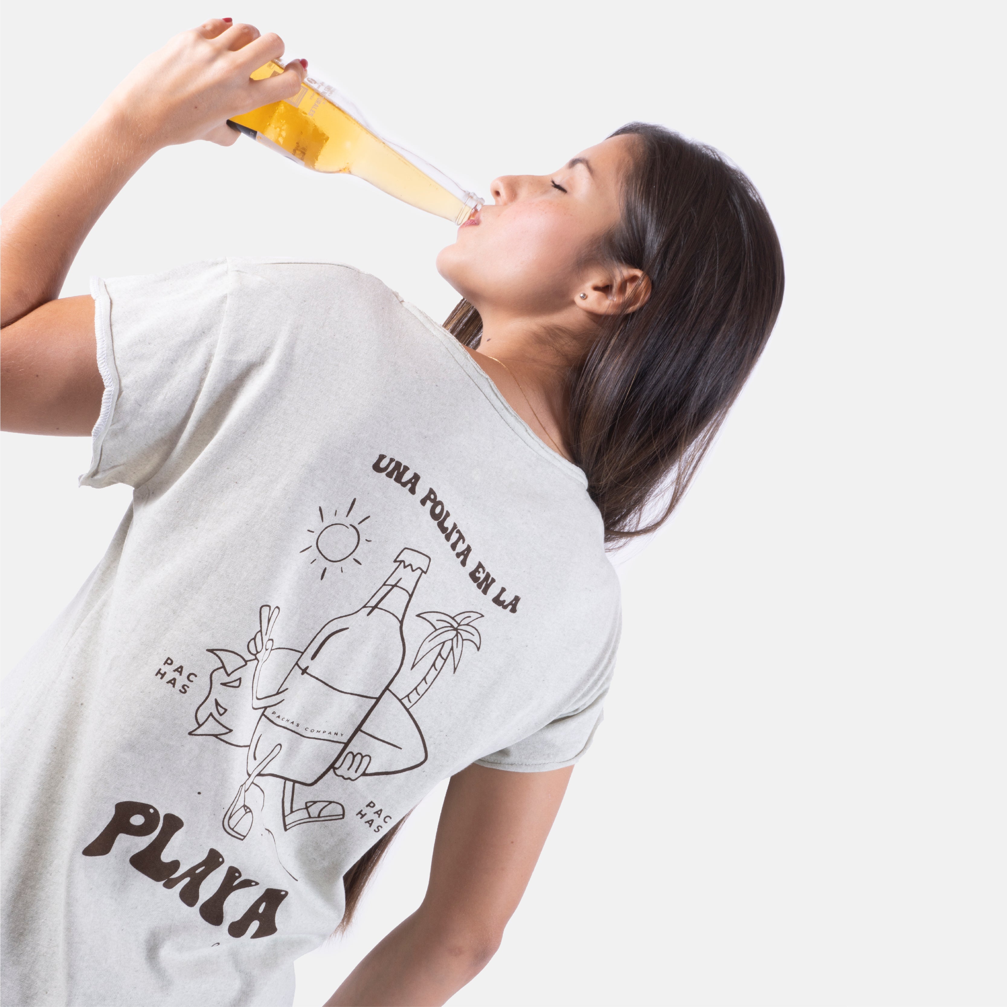 Camiseta Polita en la Playa Mujer